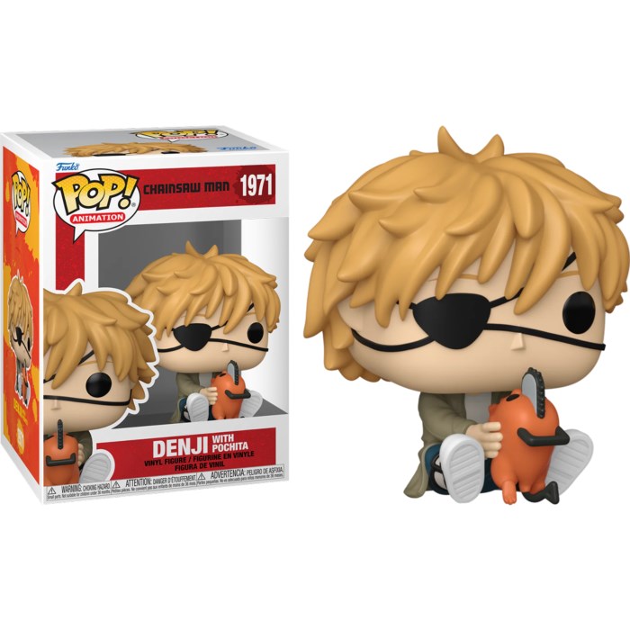 FUNKO CHAINSAW MAN - POP ANIMATION N° 1971 - DENJI & POCHITA 9 CM