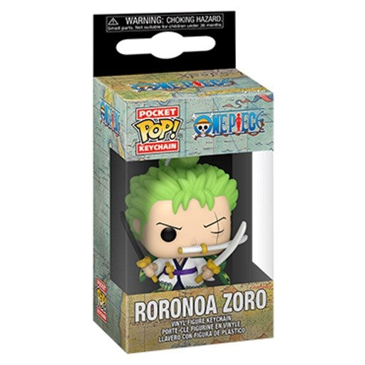 FUNKO POP ONE PIECE - PORTACHIAVI RORONOA ZORO 4 CM
