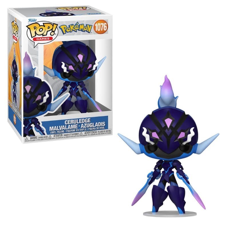 FUNKO POKEMON - POP GAMES N° 1076 - CERULEDGE 9 CM
