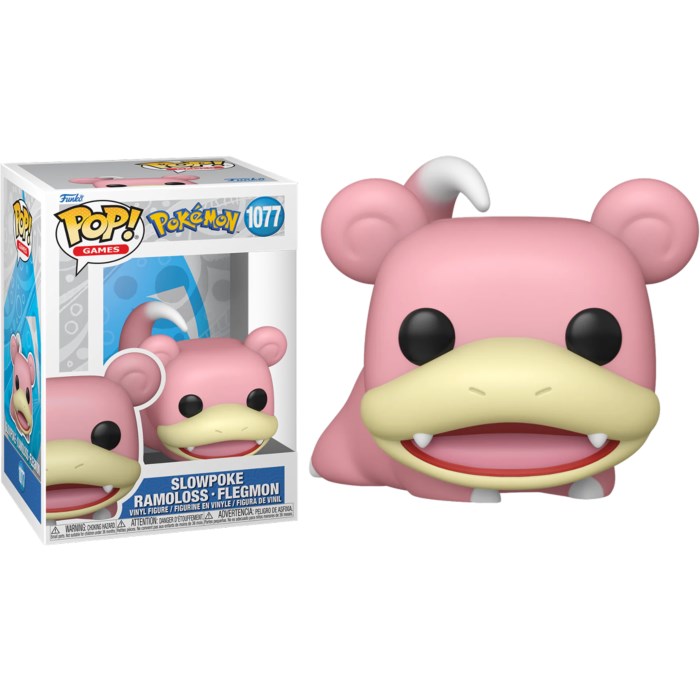 FUNKO POKEMON - POP GAMES N° 1077 - SLOWPOKE 9 CM