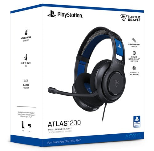TURTLE BEACH Cuffie Gaming Atlas 200 PS Black INT