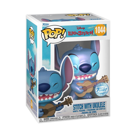 FUNKO POP DISNEY: LILO AND STITCH - 1044 STITCH WITH UKELELE (EXCLUSIVE) 9CM
